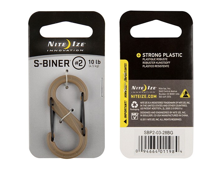 Nite Ize S-Biner 2 Coyote carabiner