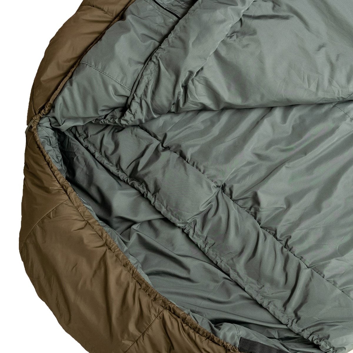 Alpinus Survival 1300 Sleeping Bag left - Khaki