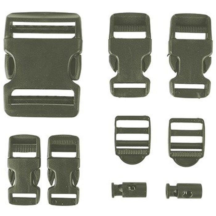 101 Inc. Buckle Set 9 pcs. - OD Green