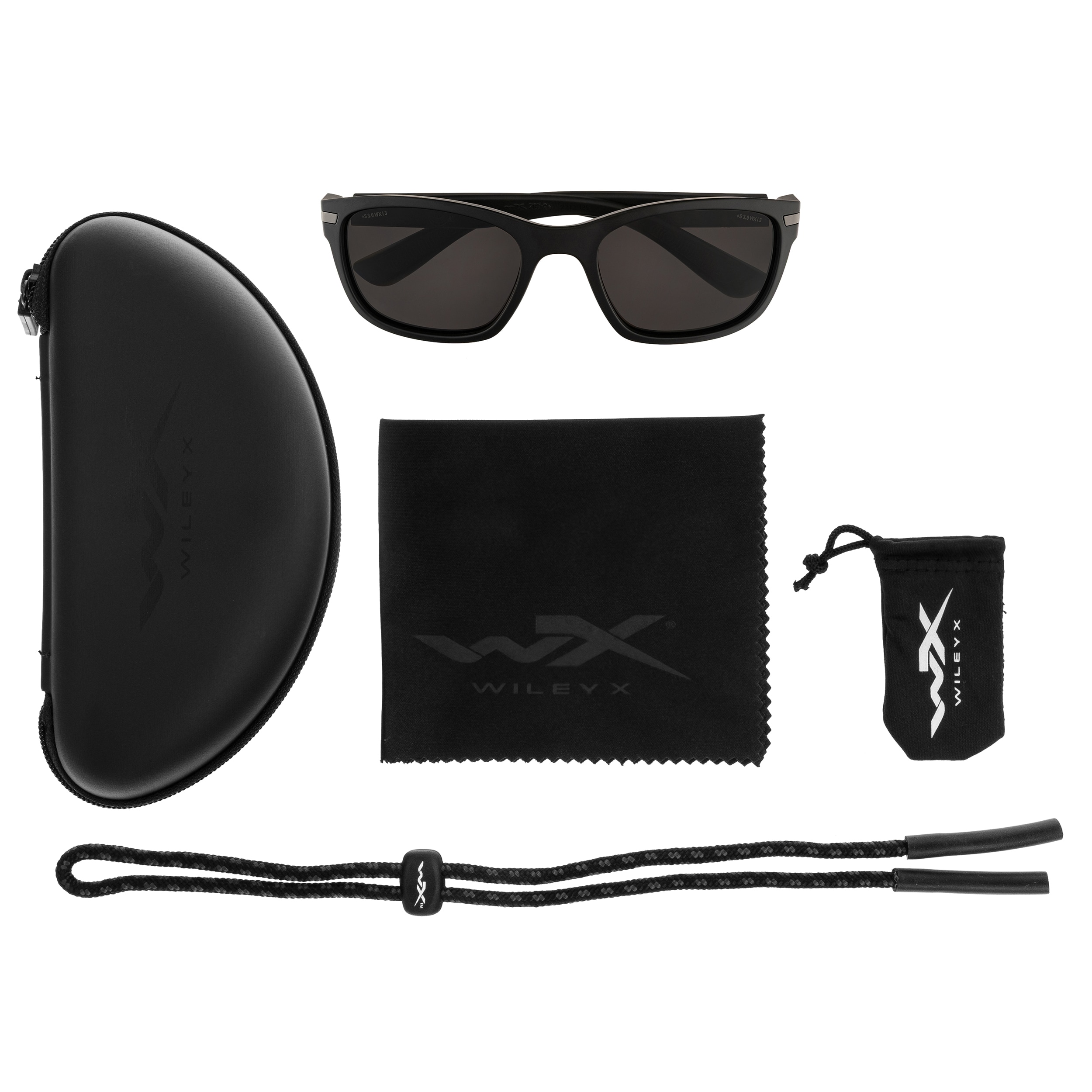 Wiley X Helix Sunglasses - Grey/Matte Black