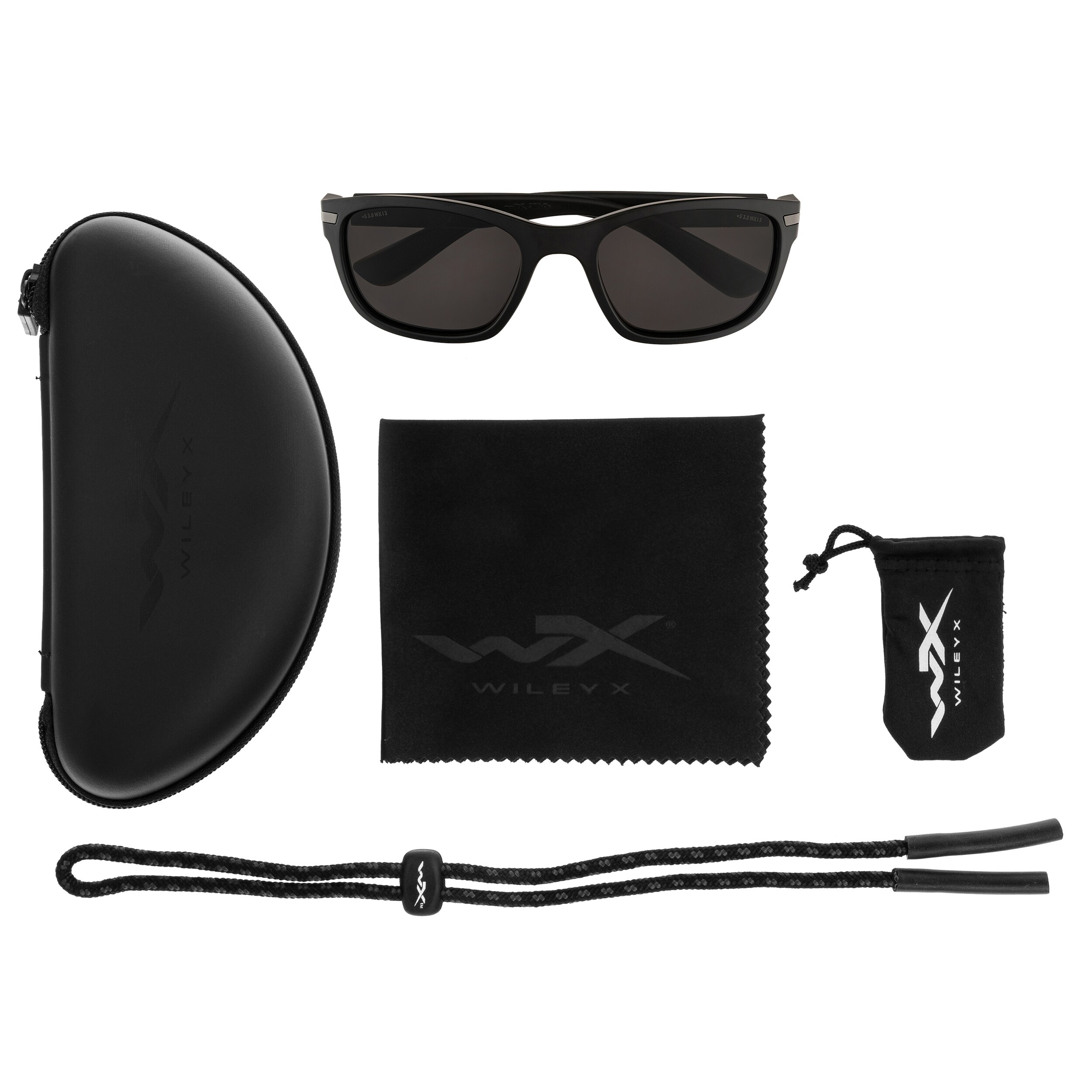Wiley X Helix Sunglasses - Grey/Matte Black