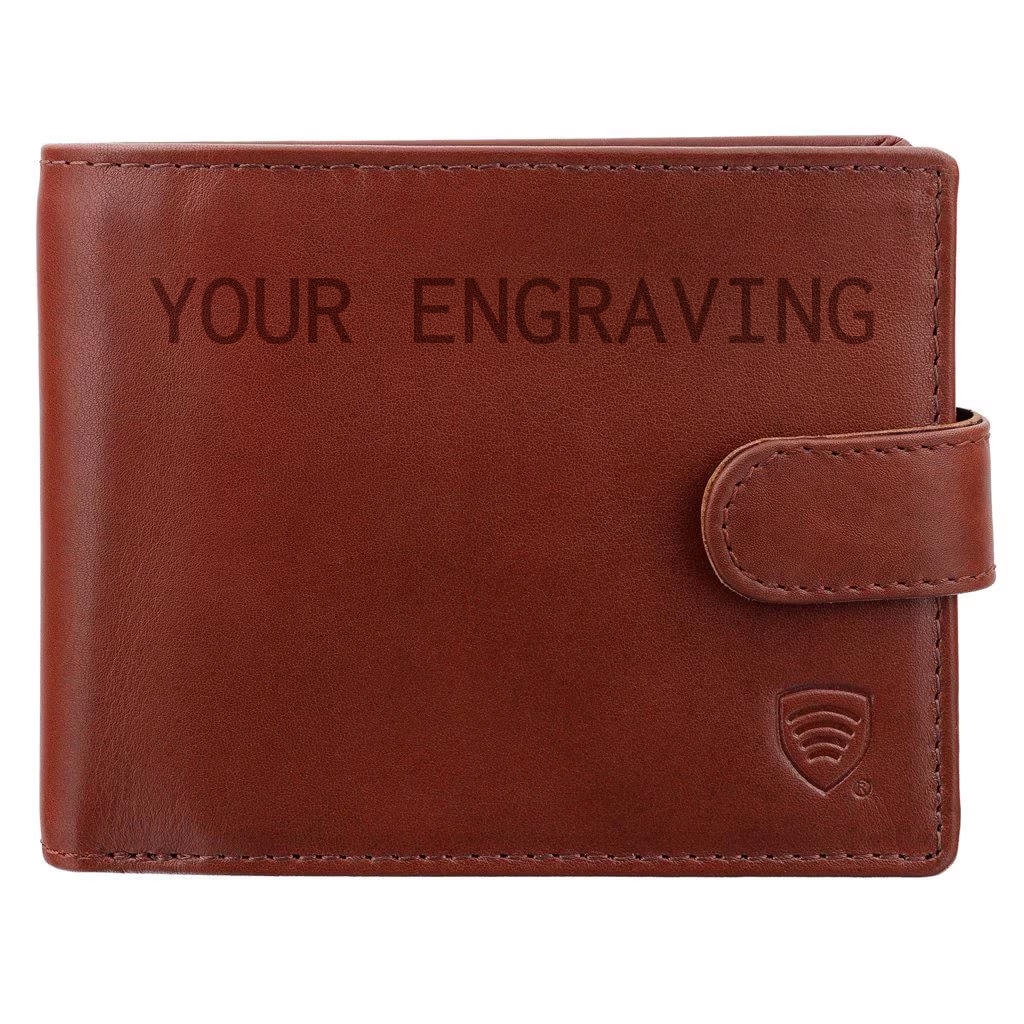 Koruma Smart RFID Block Leather Wallet - Brown