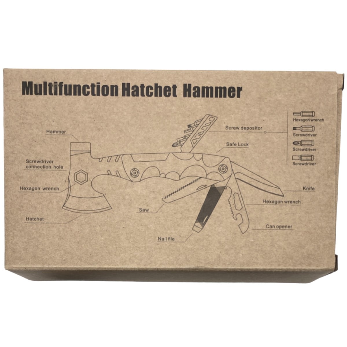 Multitool JB Tacticals Hatchet 16in1