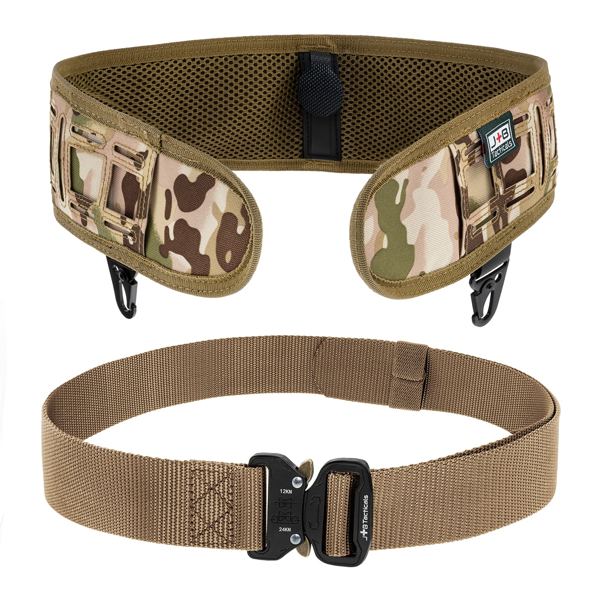 JB Tacticals Molle Laser Cut Tactical Belt - Arid MC Camo