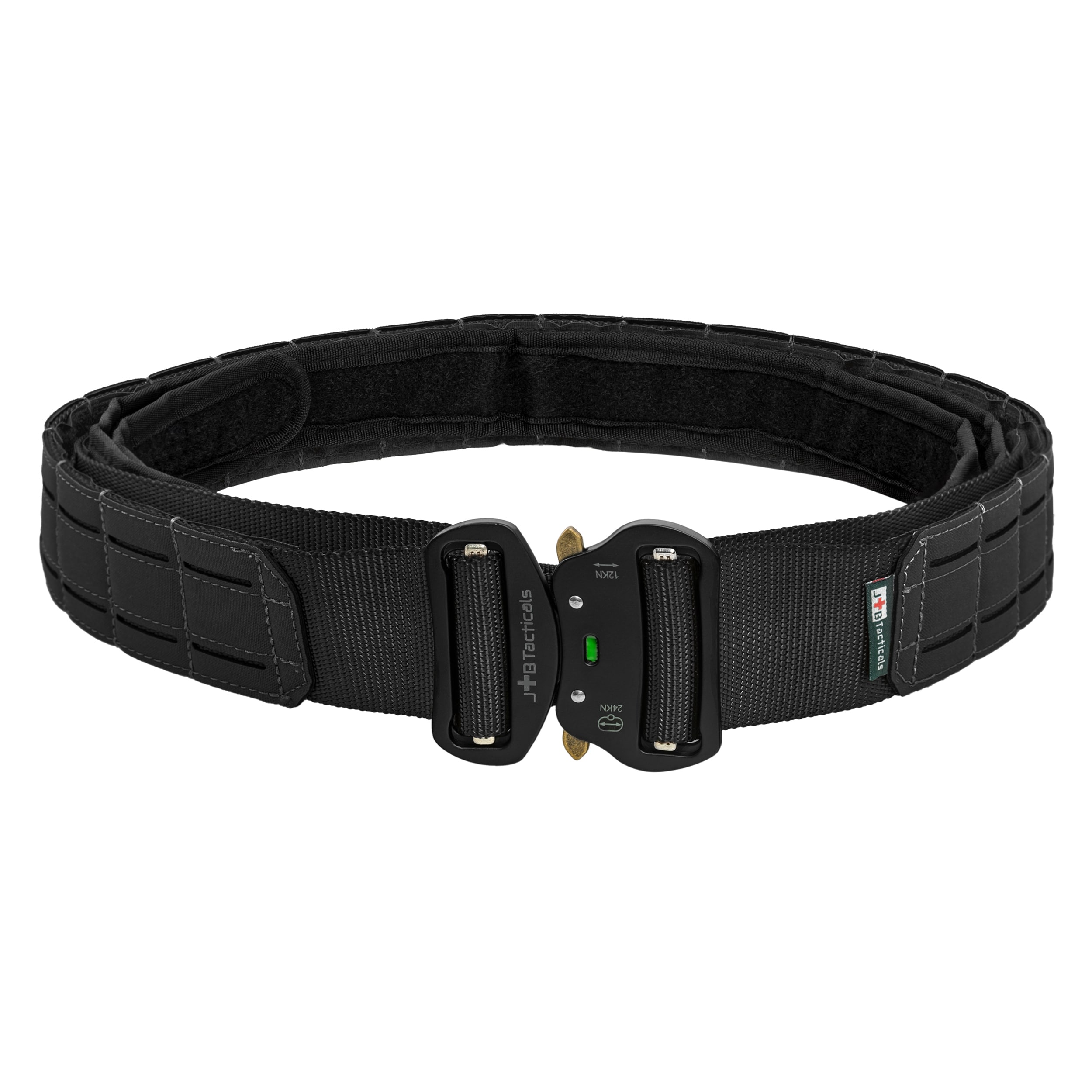 JB Tacticals MOLLE Laser Cut Tactical Belt with inner belt - Black