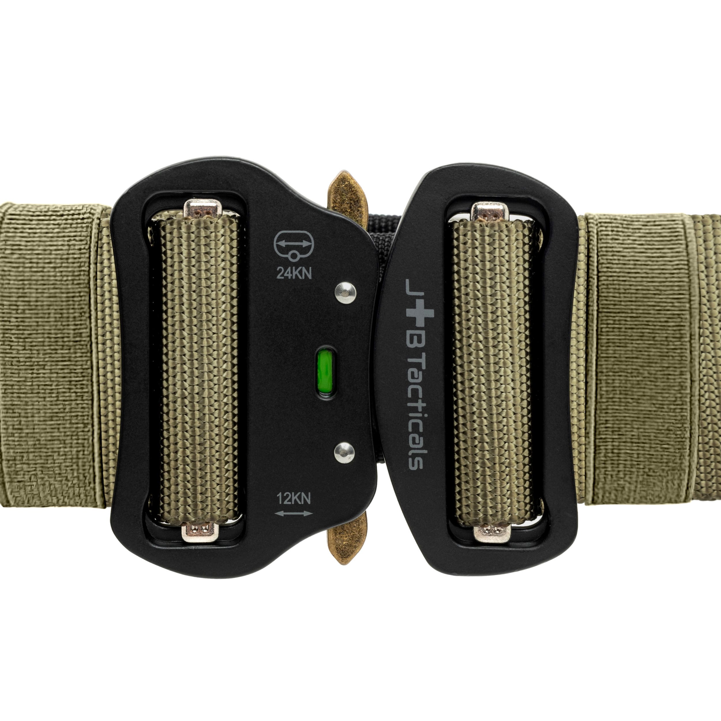 JB Tacticals MOLLE Laser Cut Tactical Belt with inner belt - Green