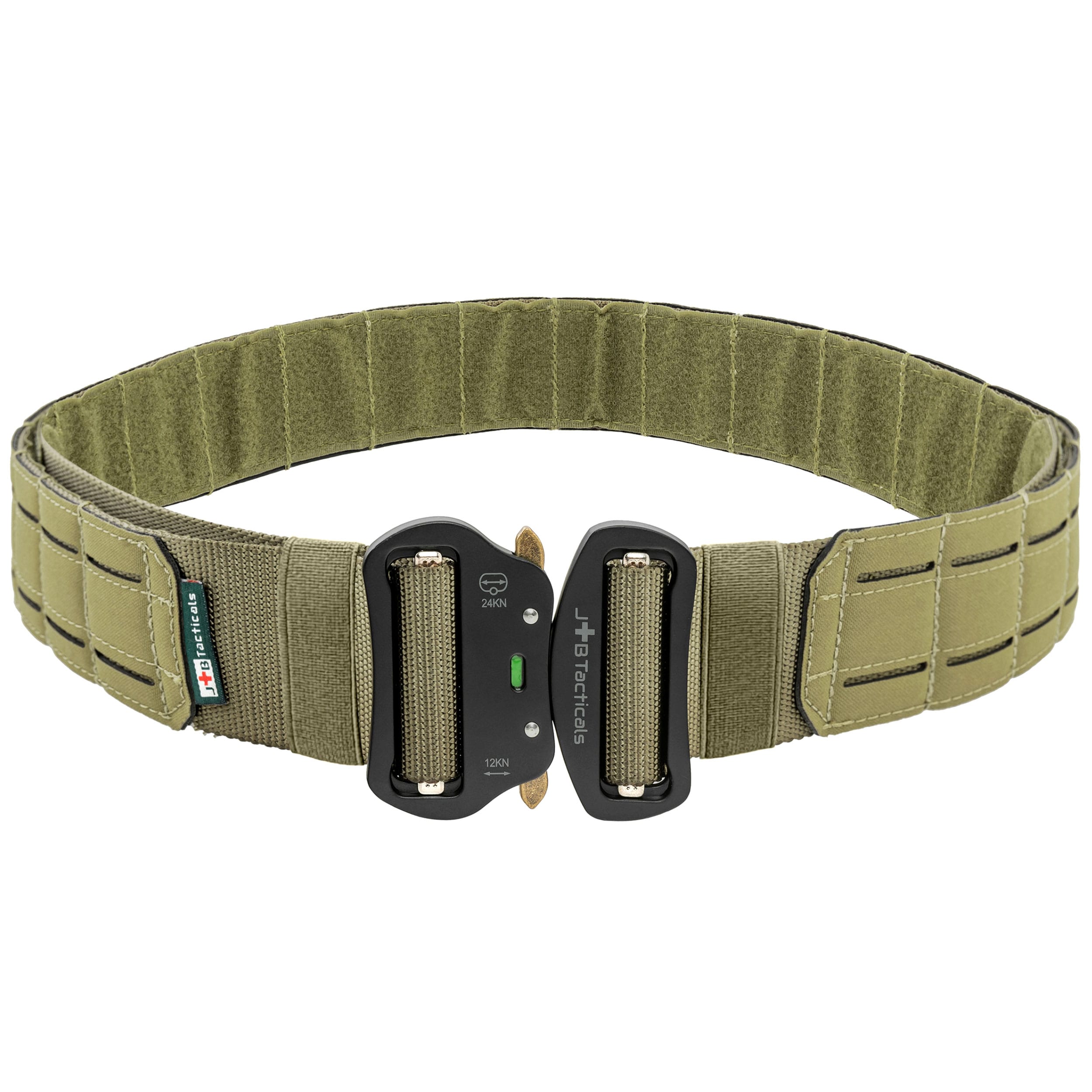 JB Tacticals MOLLE Laser Cut Tactical Belt with inner belt - Green