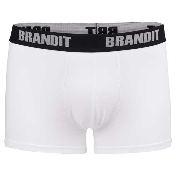 Brandit Boxer Shorts Logo 2 pack - Black/White