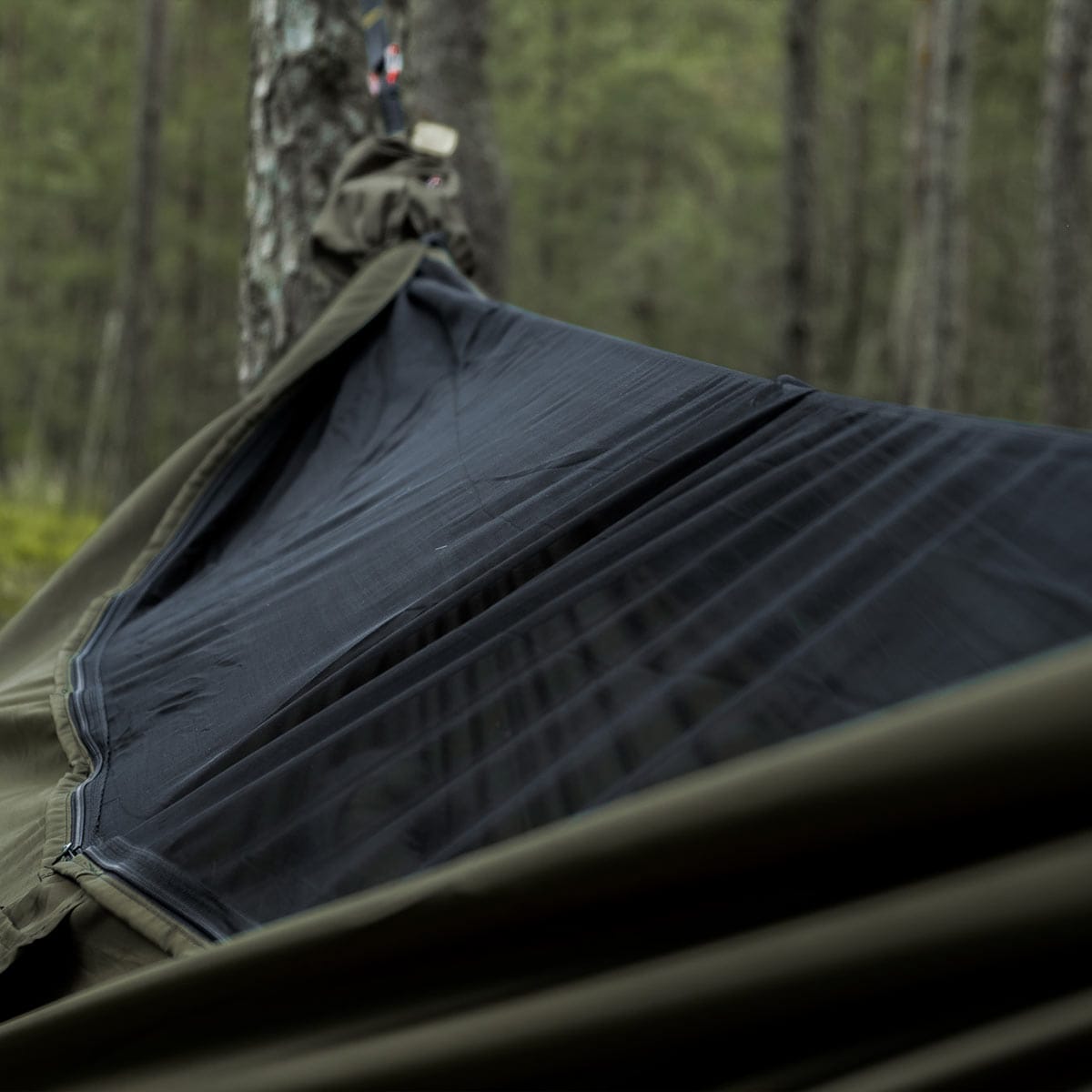 Hammock TigerWood Ważka V1 Long Olive - with mosquito net