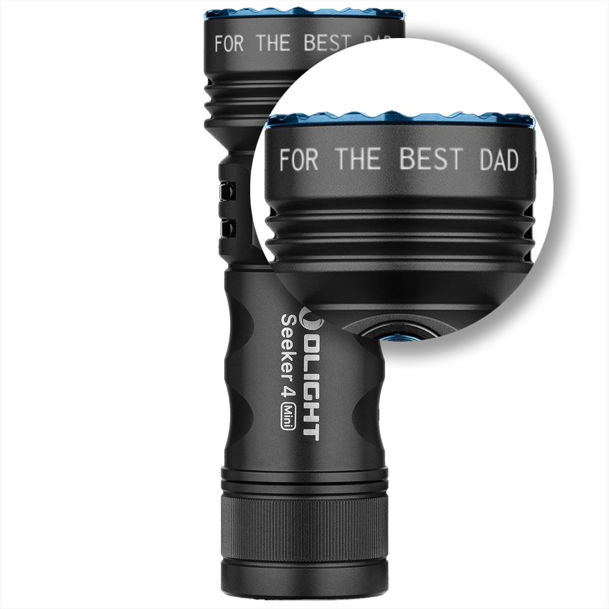 Olight Seeker 4 Mini Cool White tactical flashlight Black - 1200 lumens