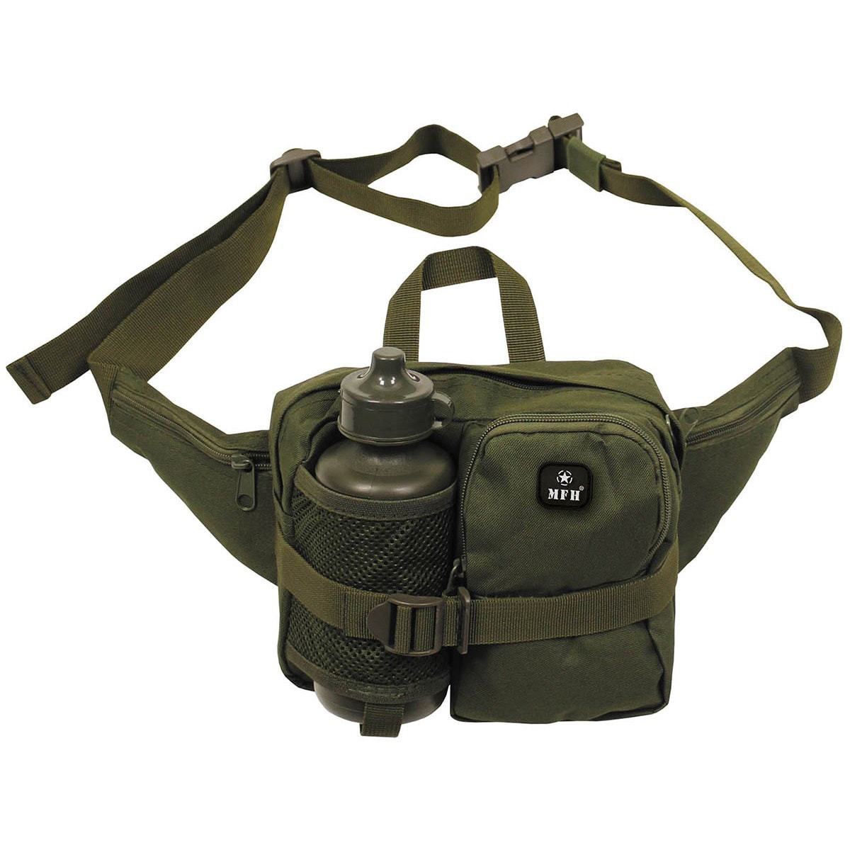 MFH Waist Bag with Water Bottle - Olive