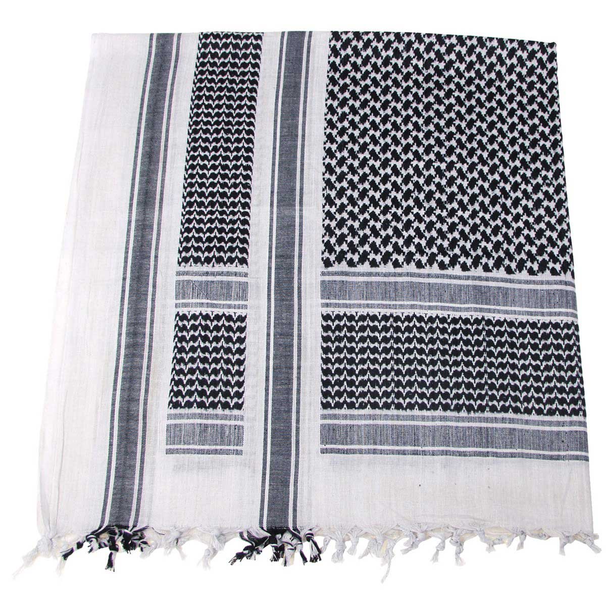 MFH Shemagh protective scarf - Black/White