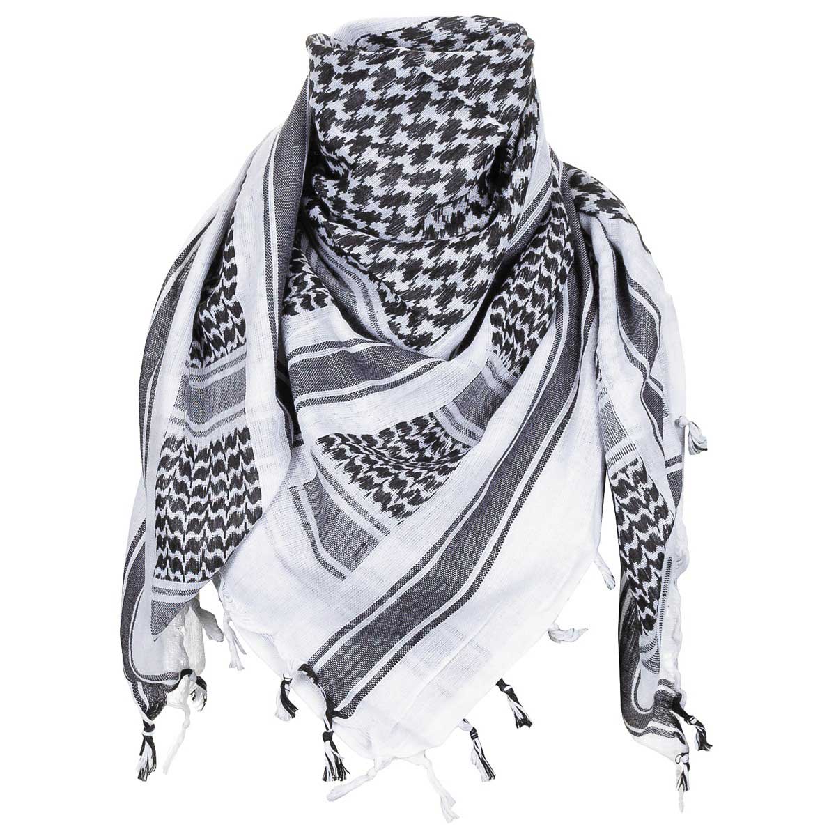 MFH Shemagh protective scarf - Black/White