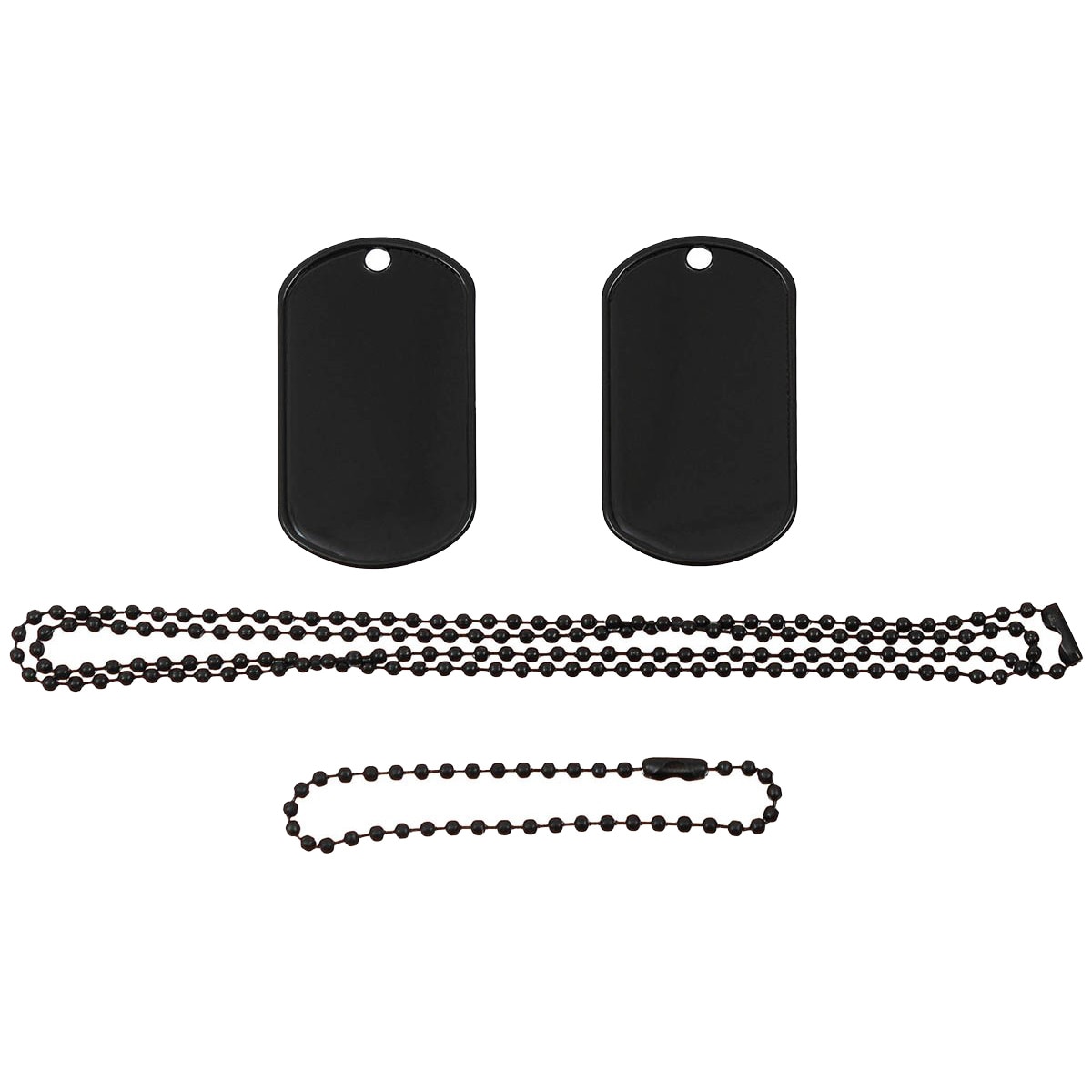 MFH Stainless Dog Tag - Black