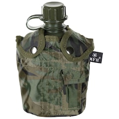 MFH Canteen with Cover 1 l - Woodland