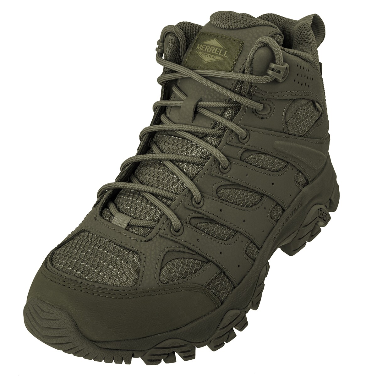 Merrell MOAB 3 Mid Tactical Waterproof Shoes - Dark Olive