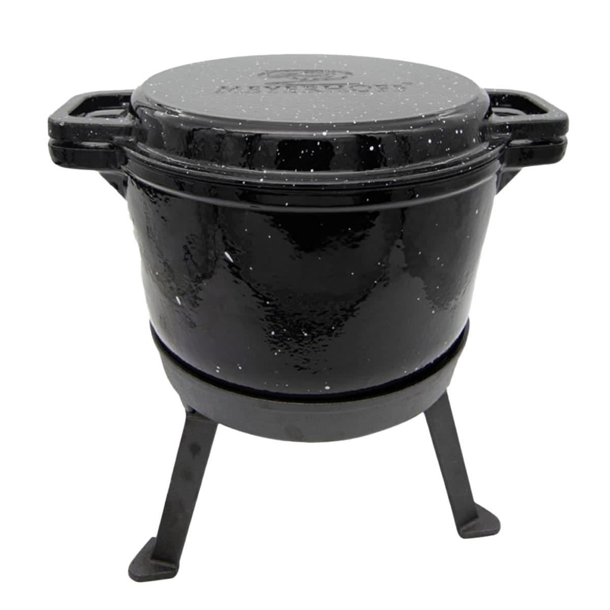 Meyerhoff Marble Enameled Cast Iron Cauldron 3in1 8 l Above the Fire