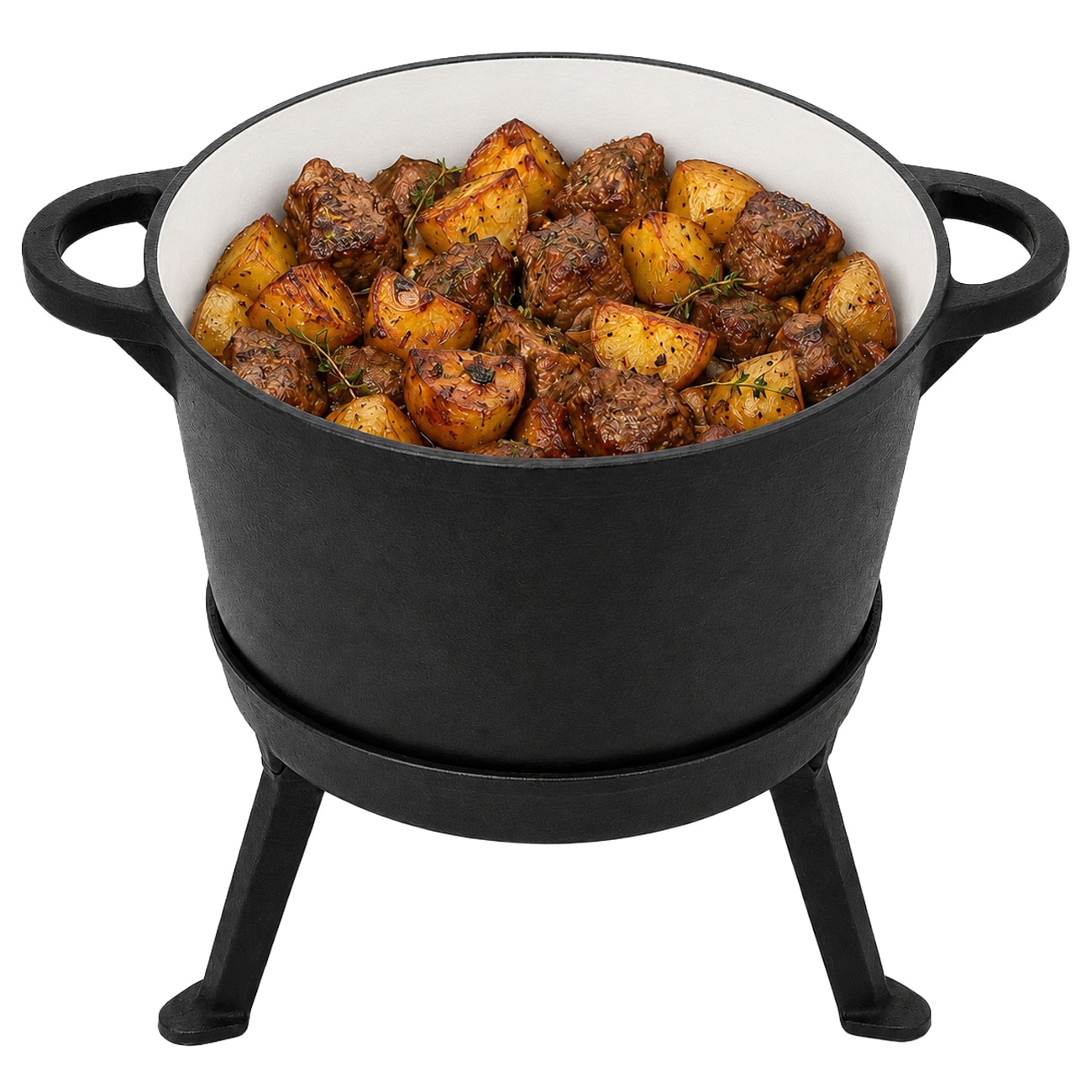 Meyerhoff Enameled Cast Iron Cauldron 3in1 8 l Above the Fire