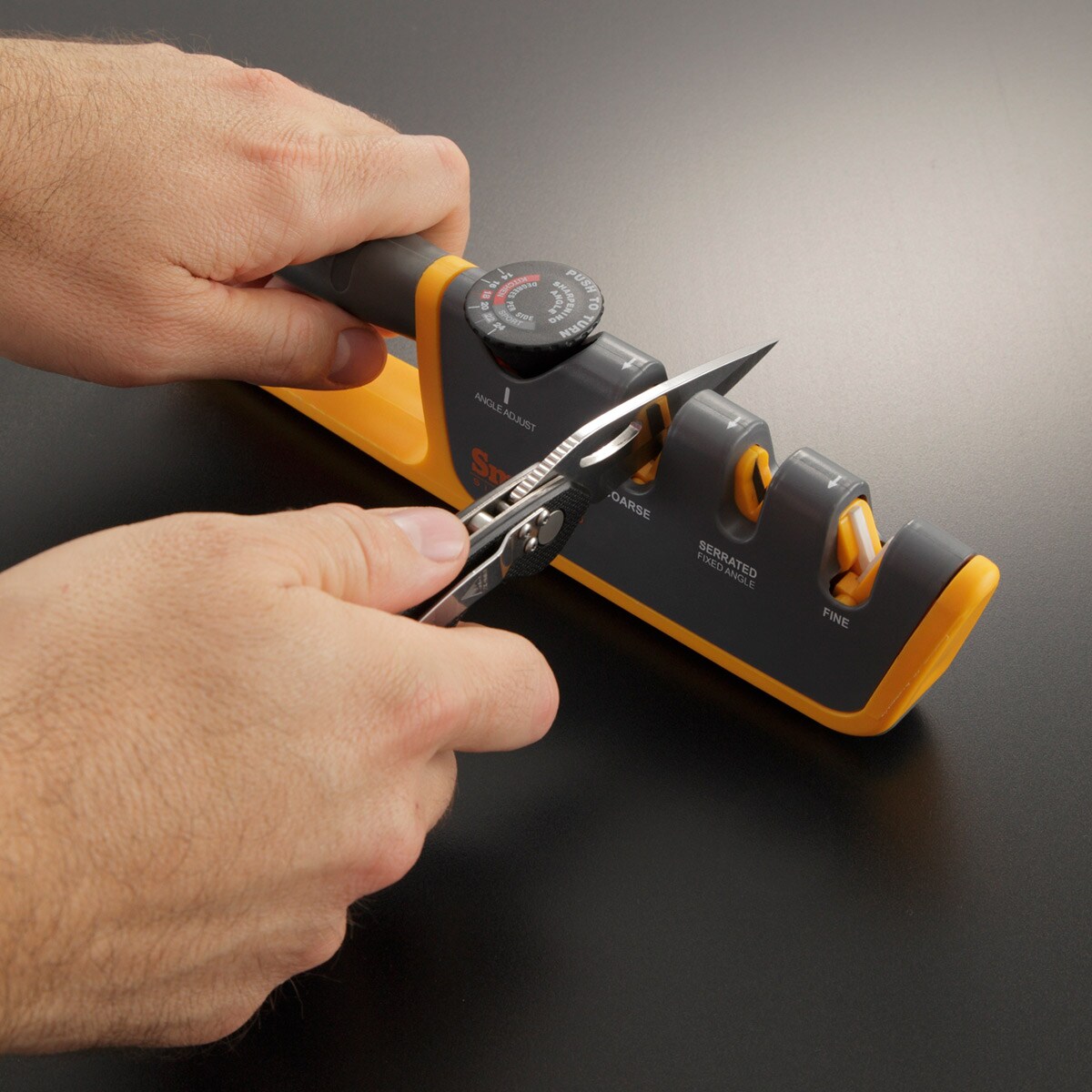 Smith's Adjustable Angle Pull-Thru Knife Sharpener