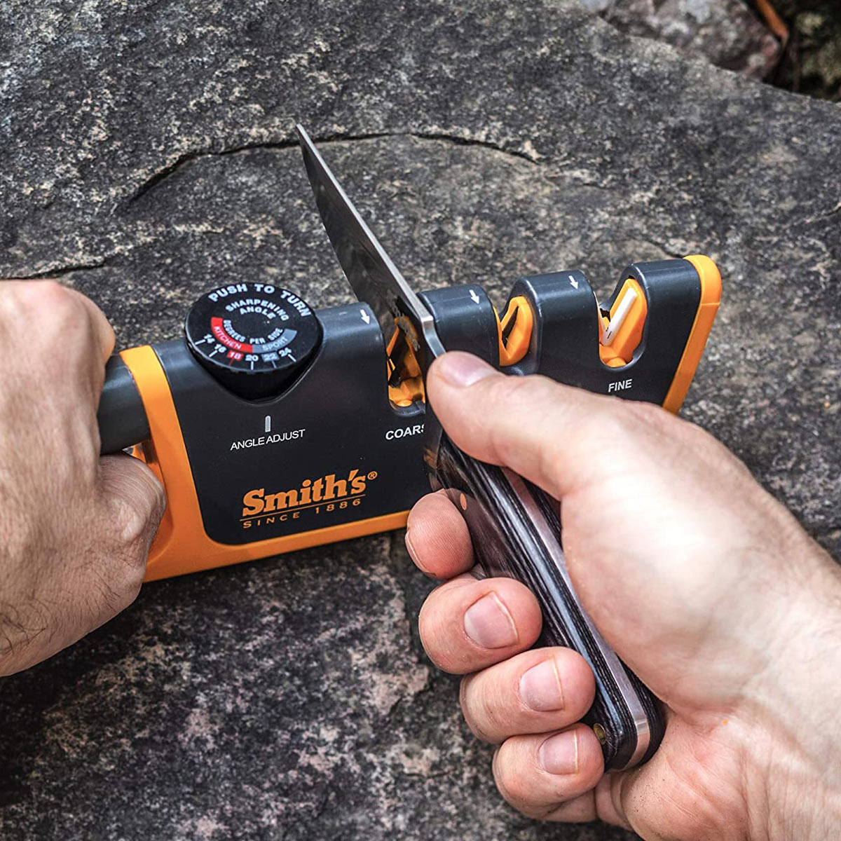 Smith's Adjustable Angle Pull-Thru Knife Sharpener