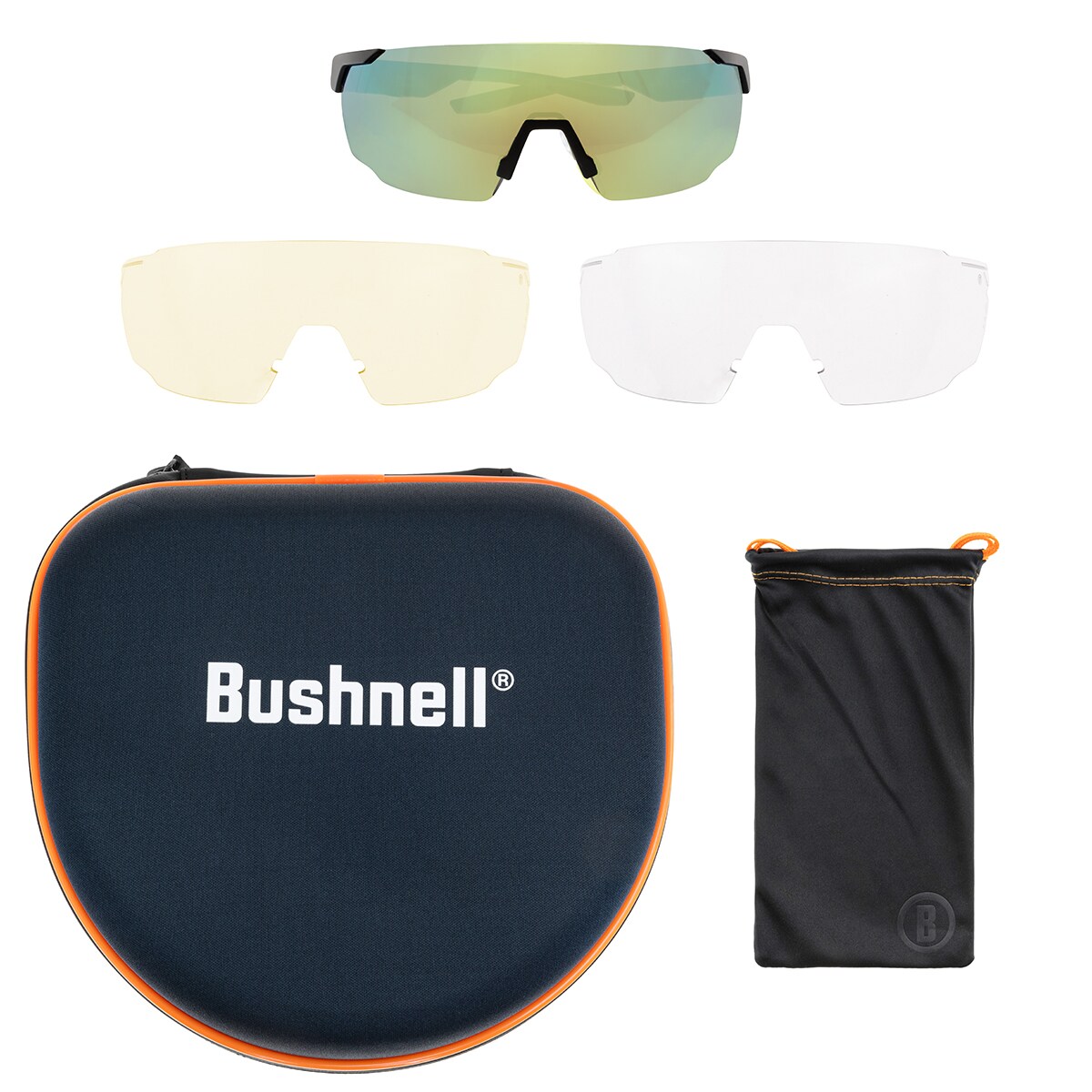 Bushnell Falcon Sunglasses - Yellow/Photochromic/Brown-Green Mirror