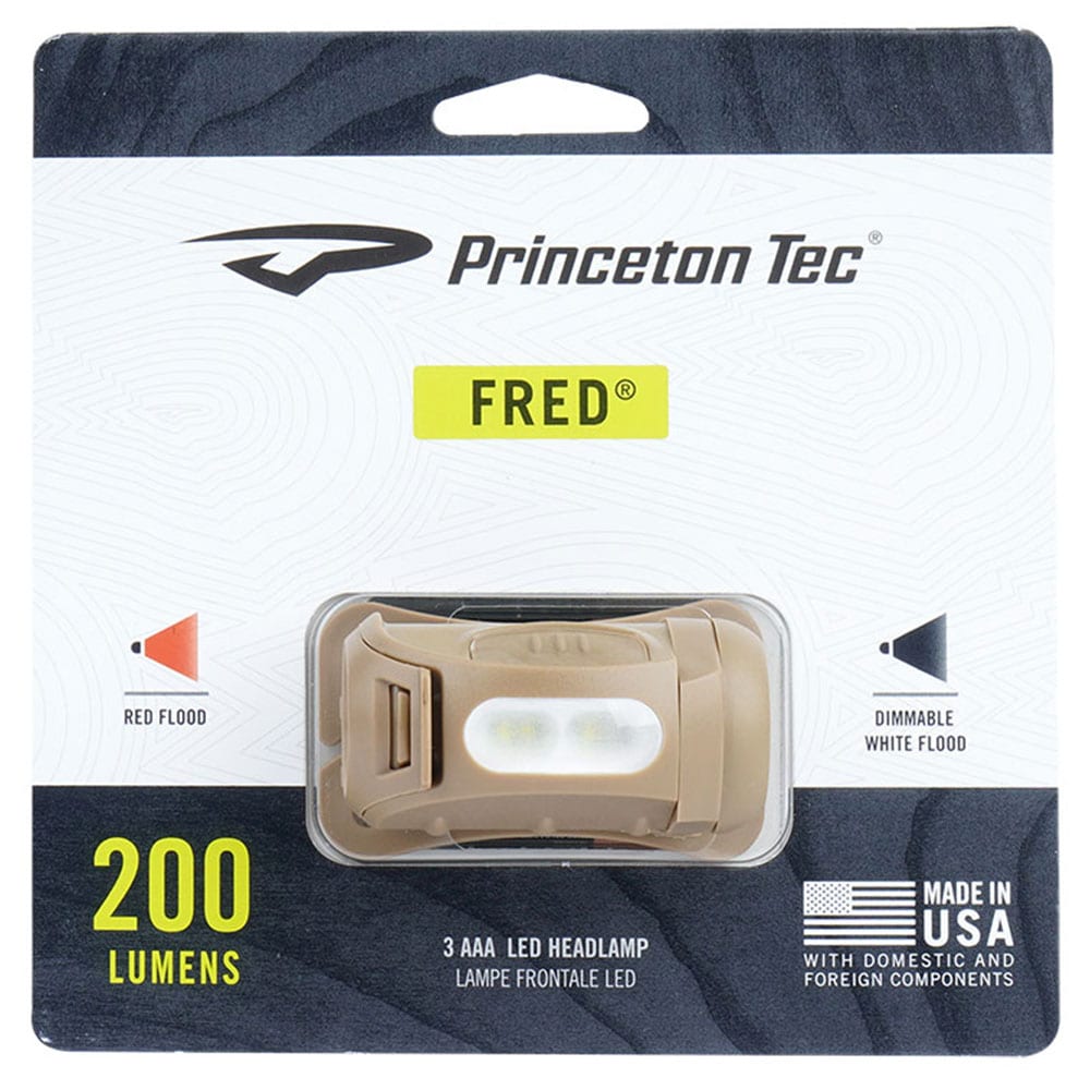 Princeton Tec Fred Tan head flashlight - 200 lumens