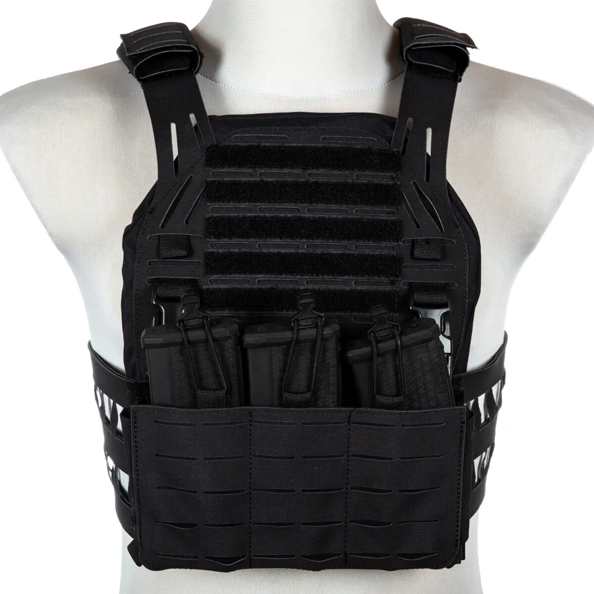 Primal Gear Laser-Cut Stegadon Tactical Vest - Black