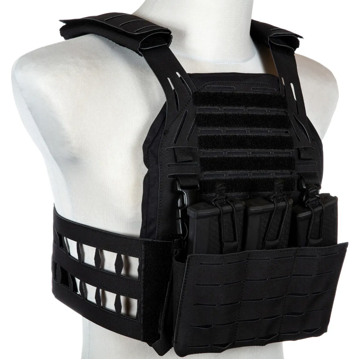 Primal Gear Laser-Cut Stegadon Tactical Vest - Black