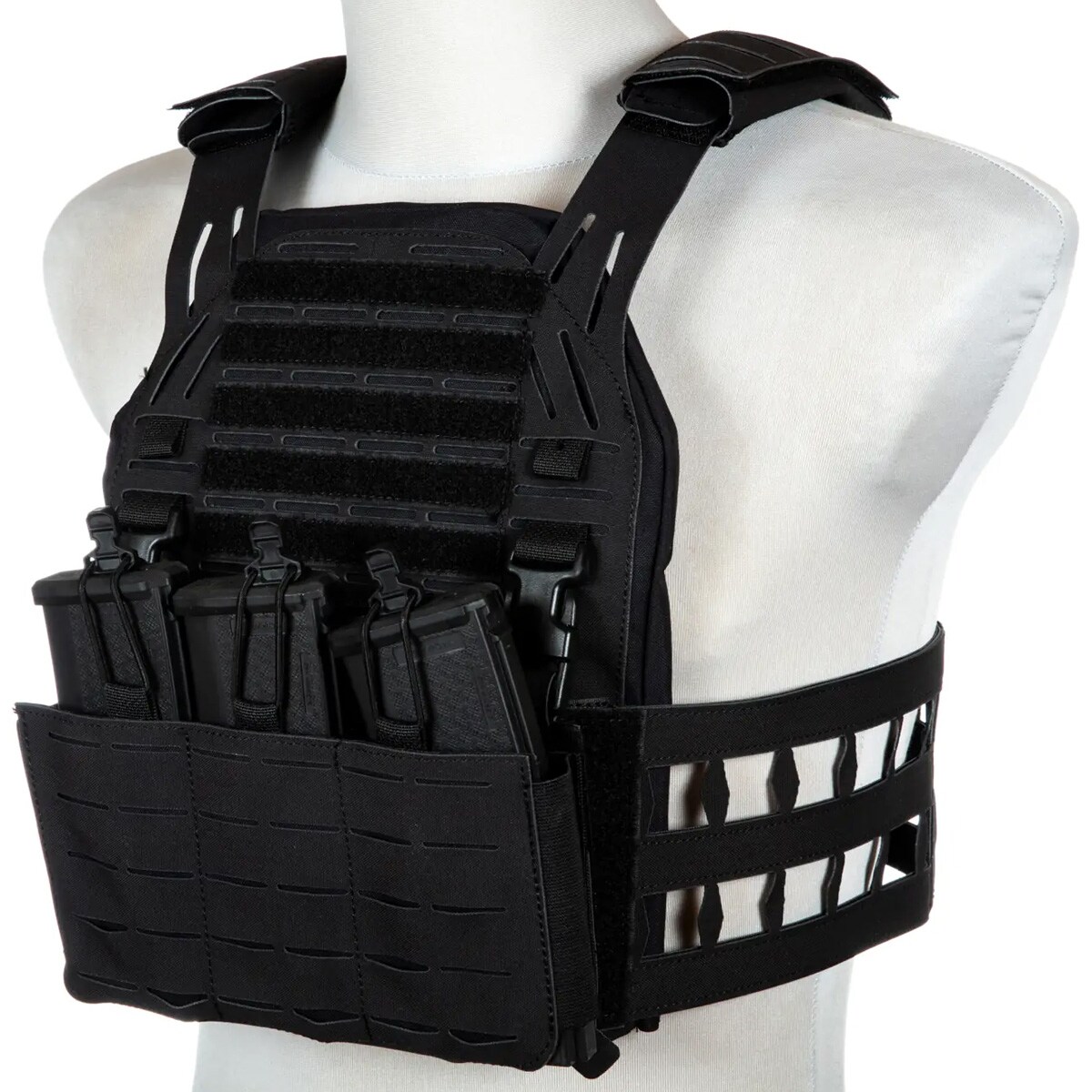 Primal Gear Laser-Cut Stegadon Tactical Vest - Black