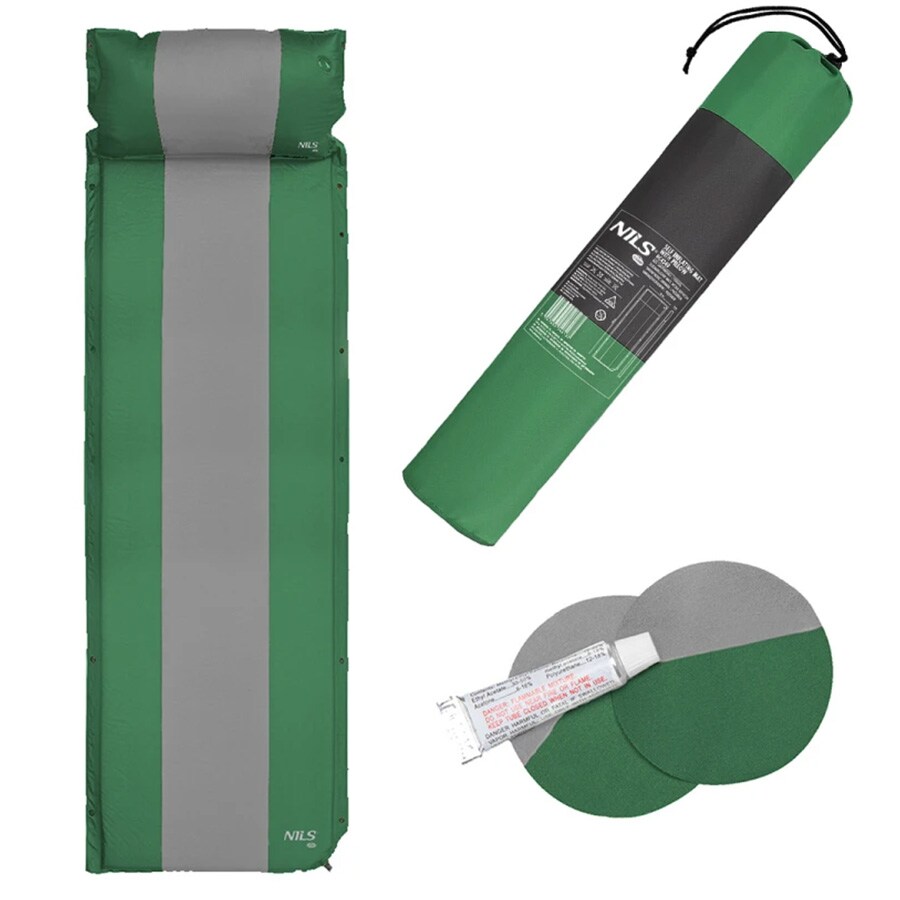 Nils Camp NC4349 Self-inflating mat - Dark Green-Grey