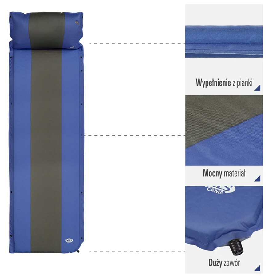 Nils Camp NC4349 self-inflating mat - Blue-Grey