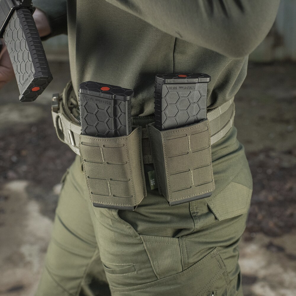 M-Tac Laser Cut Flexible Magazine Pouch - Ranger Green