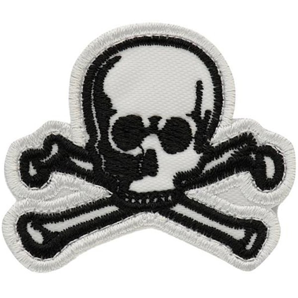  M-Tac Old Skull Patch - White