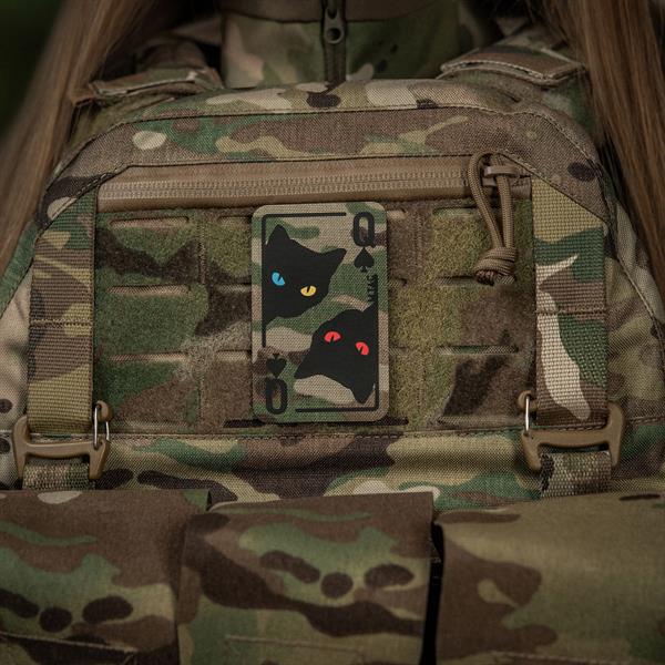 M-Tac Queen Of Spades patch - MultiCam/Black