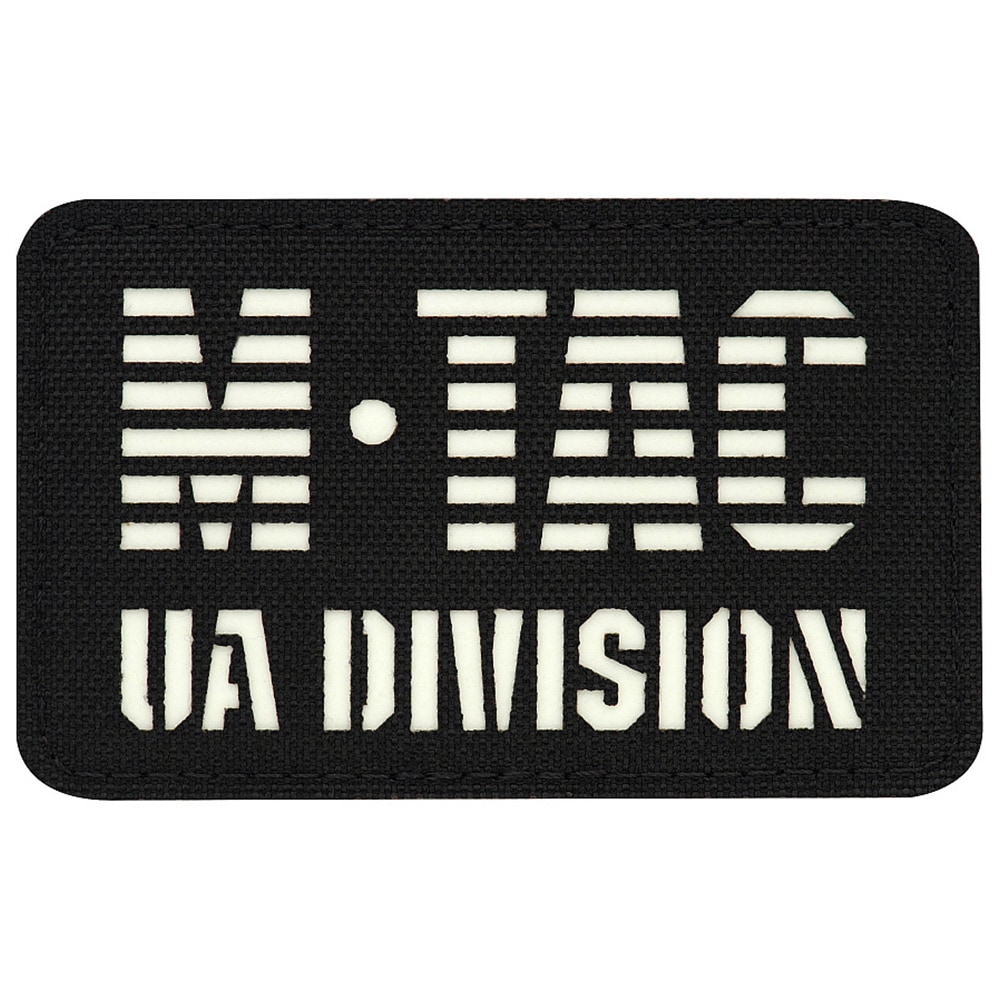 M-Tac UA Division Laser Cut Fluorescent Patch - Black/GID