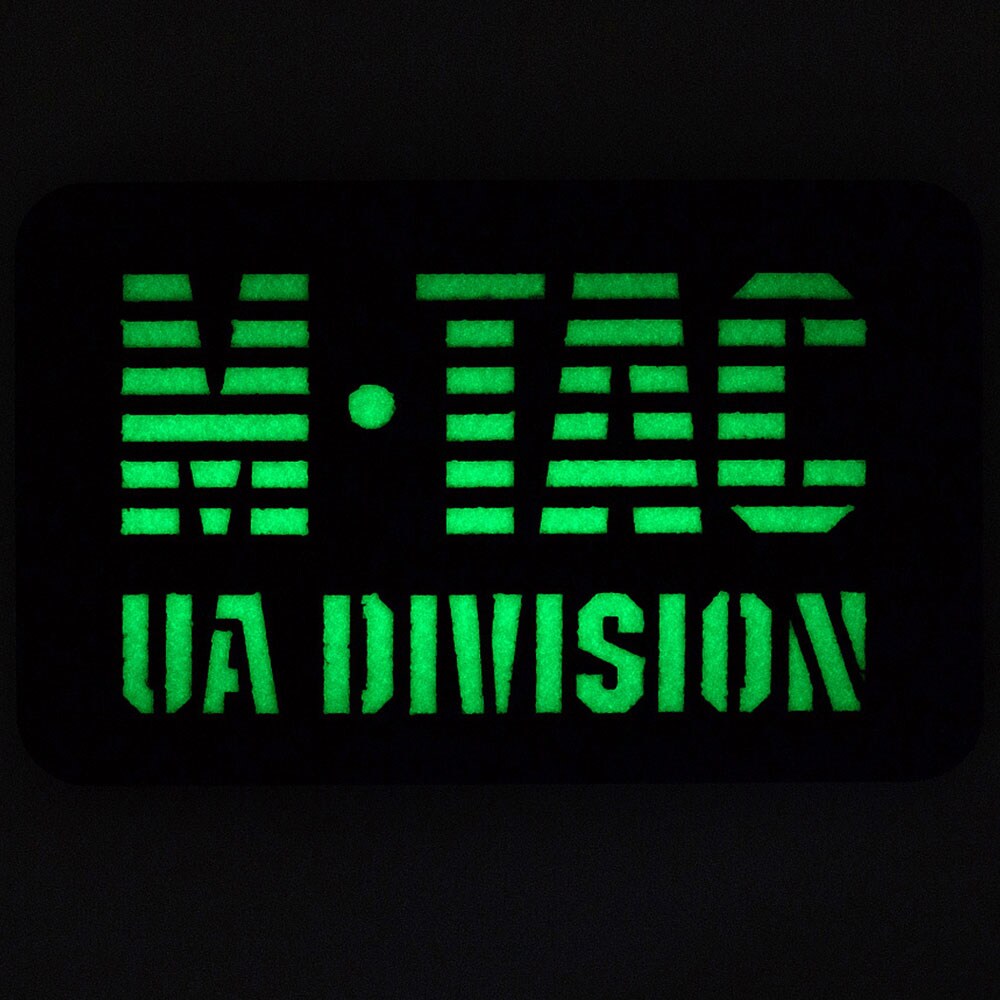 M-Tac UA Division Laser Cut Fluorescent Morale Patch - Coyote/GID