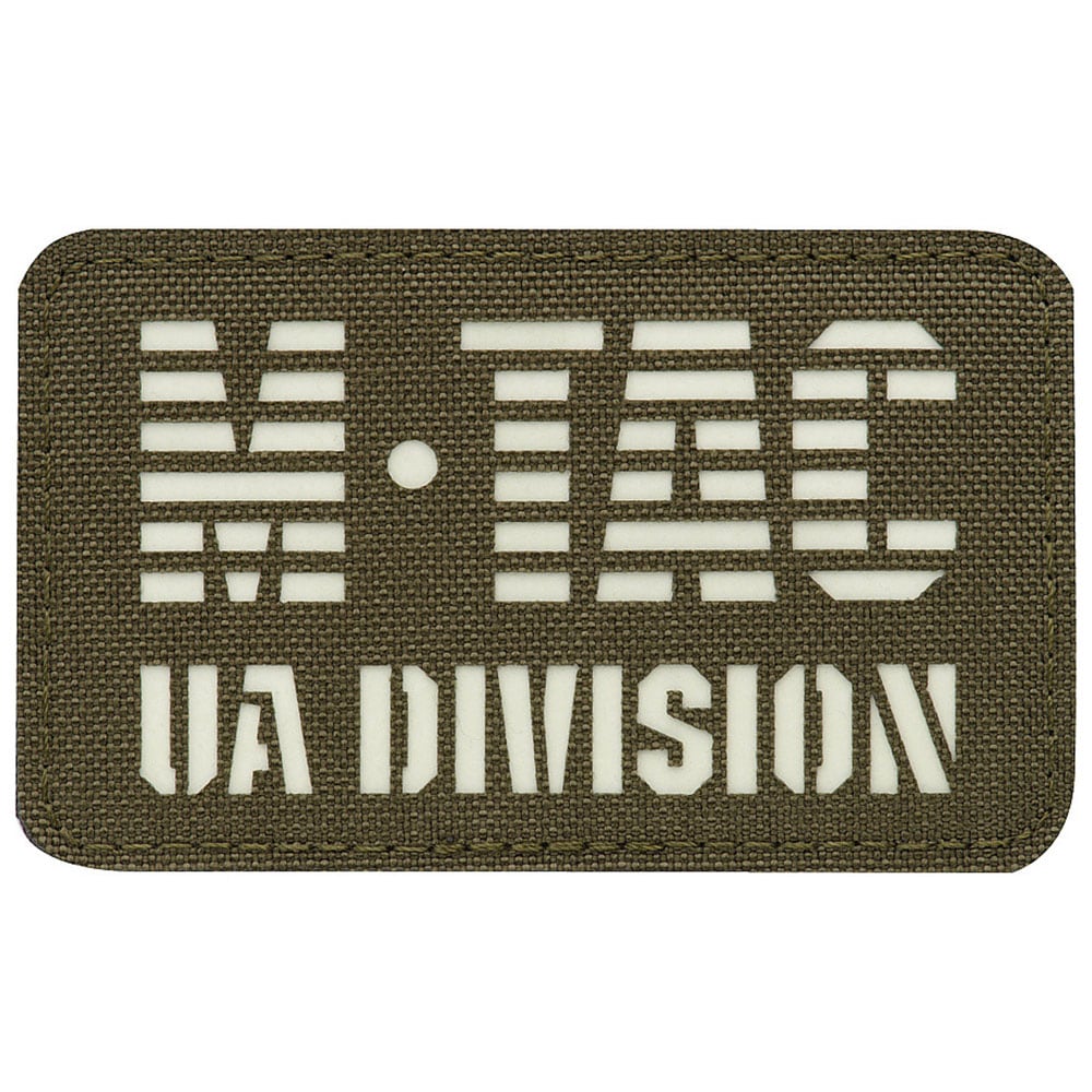 M-Tac UA Division Laser Cut Fluorescent Morale Patch - Ranger Green/GID