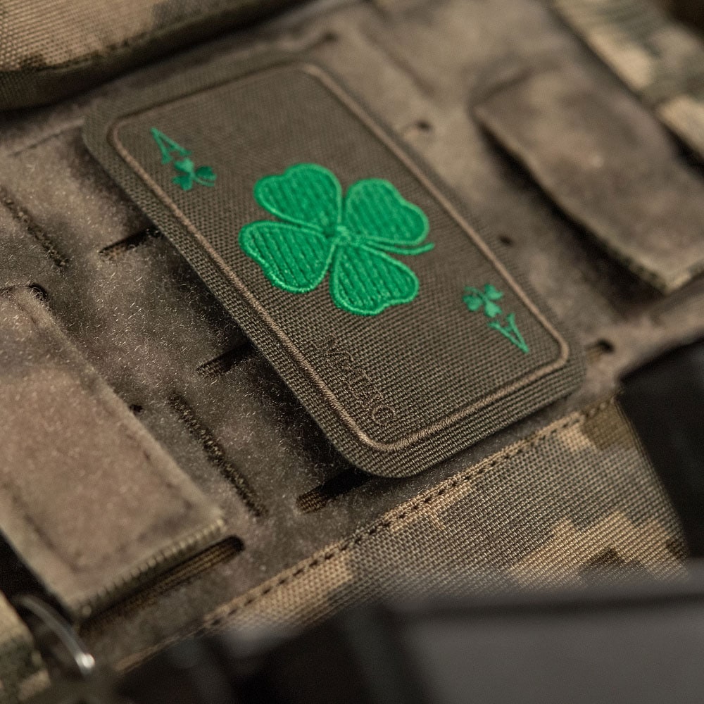 M-Tac Lucky Card Morale Patch - Ranger Green