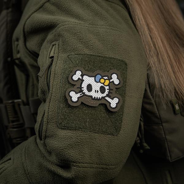 M-Tac Kitty patch (Embroidery) - White/Ranger Green