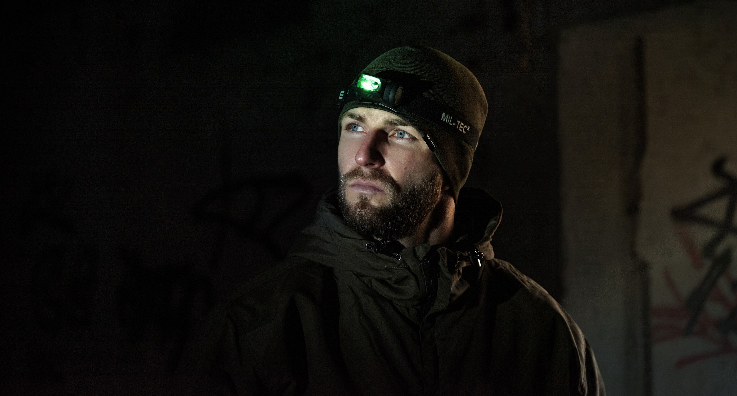 Mil-Tec LED Headlamp 4 Color Black - 65 lumens