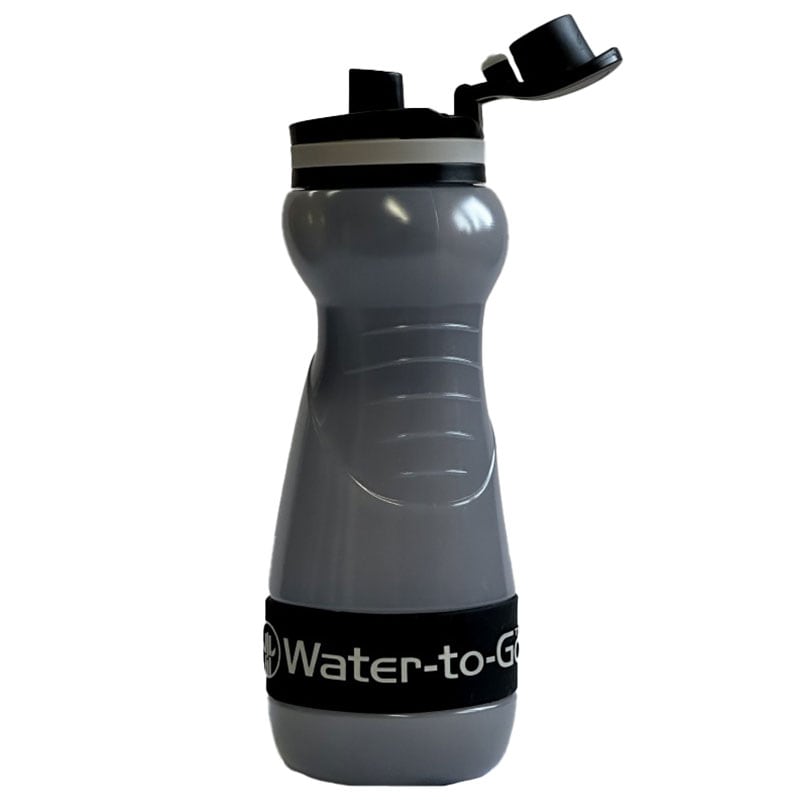 Water-to-Go Filter Sugarcane bottle 550 ml - Euro Black