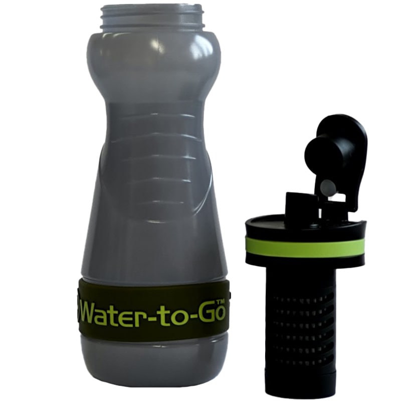 Water-to-Go Filter Sugarcane bottle 550 ml - Kelp Green