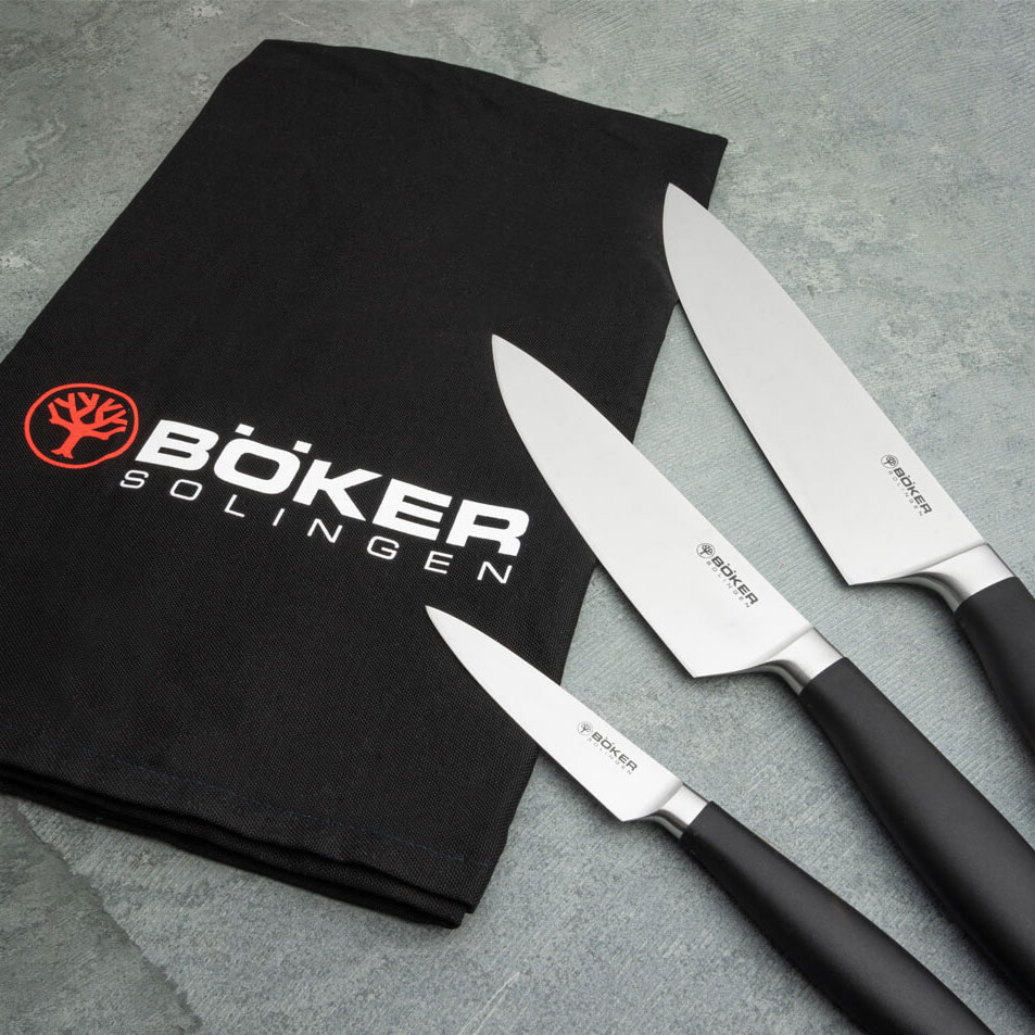 Boker Core Professional Knife set with towel