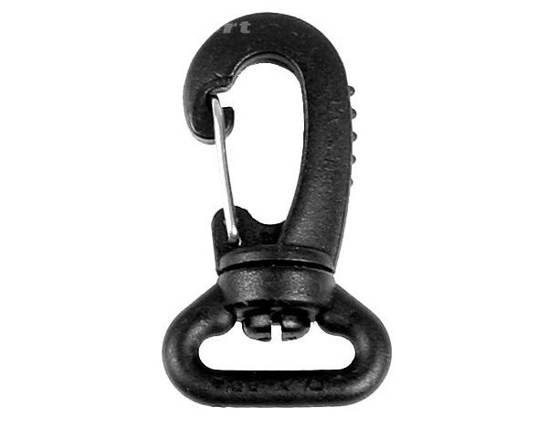Wisport buckle clip hook 25 mm 5 pcs. - Black