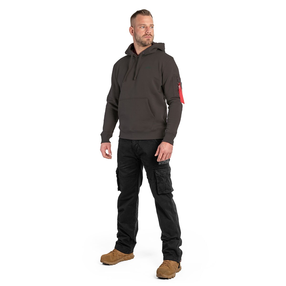 Alpha Industries Air Force Hoody  Sweatshirt - Vintage Grey