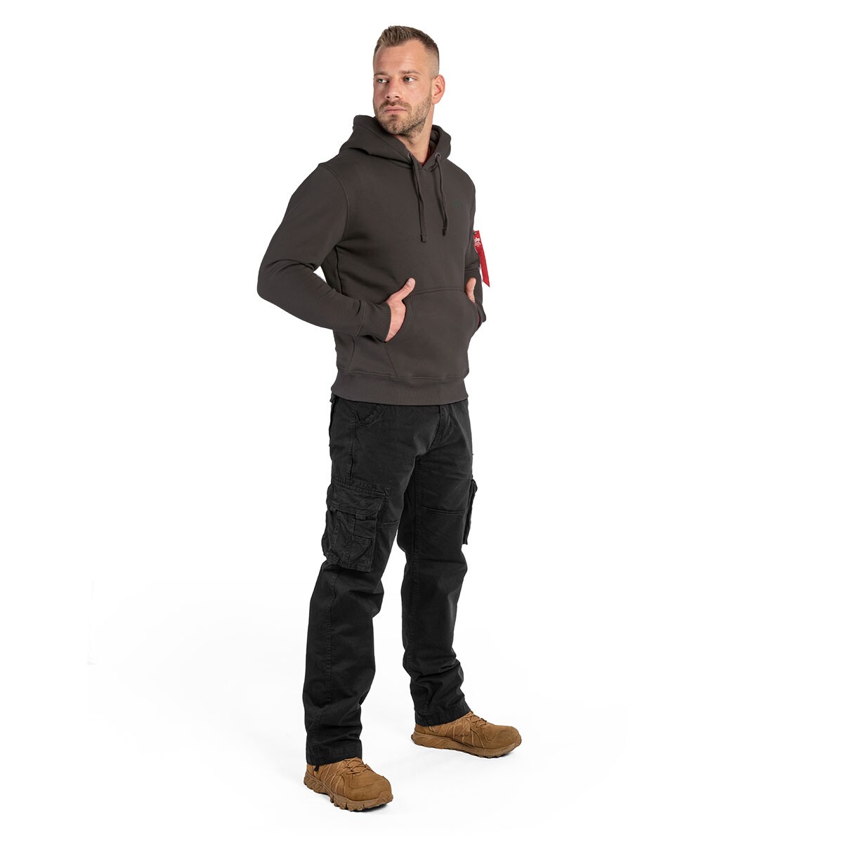 Alpha Industries Air Force Hoody  Sweatshirt - Vintage Grey