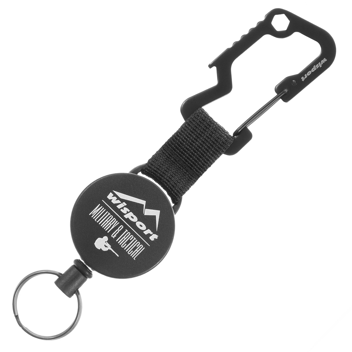 Wisport Key ring Carabiner with Retractor  - Large