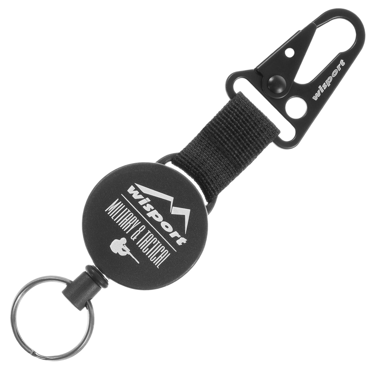 Wisport Key ring Carabiner with Retractor - small