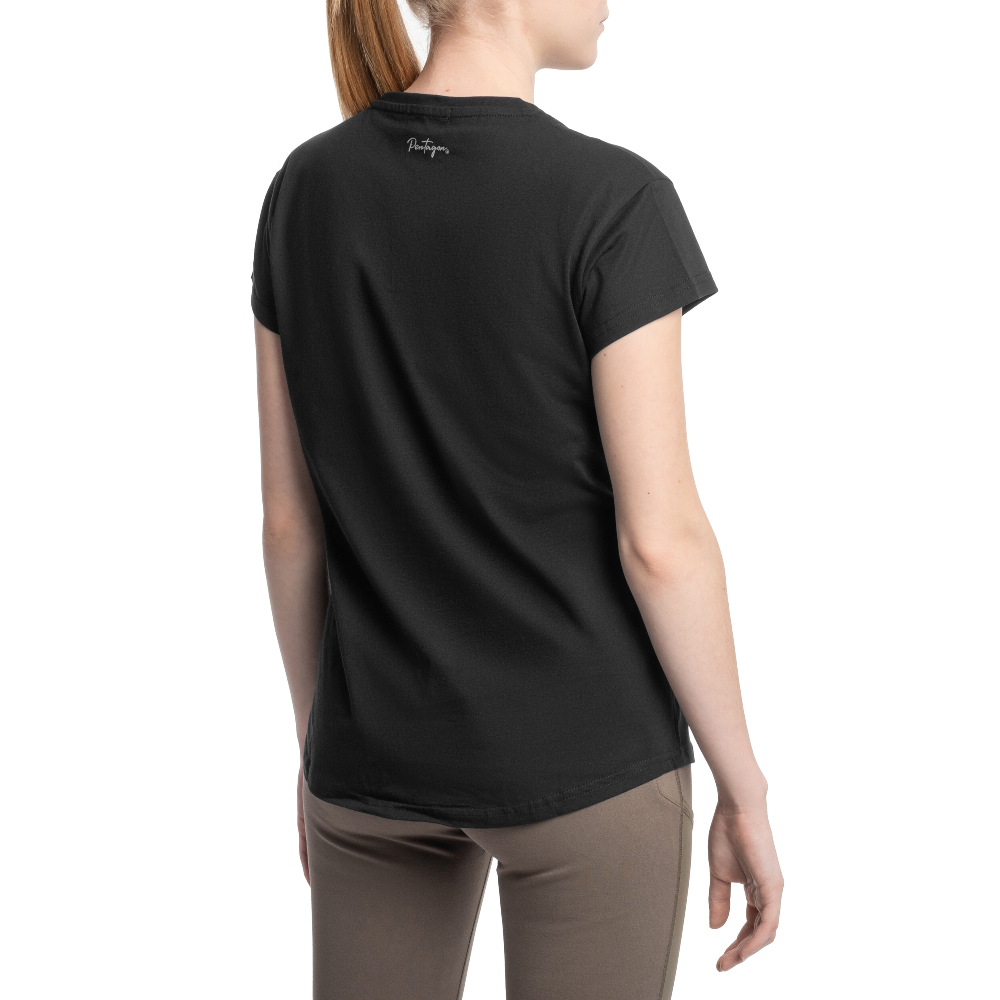 Pentagon Contour Women's T-shirt - Black