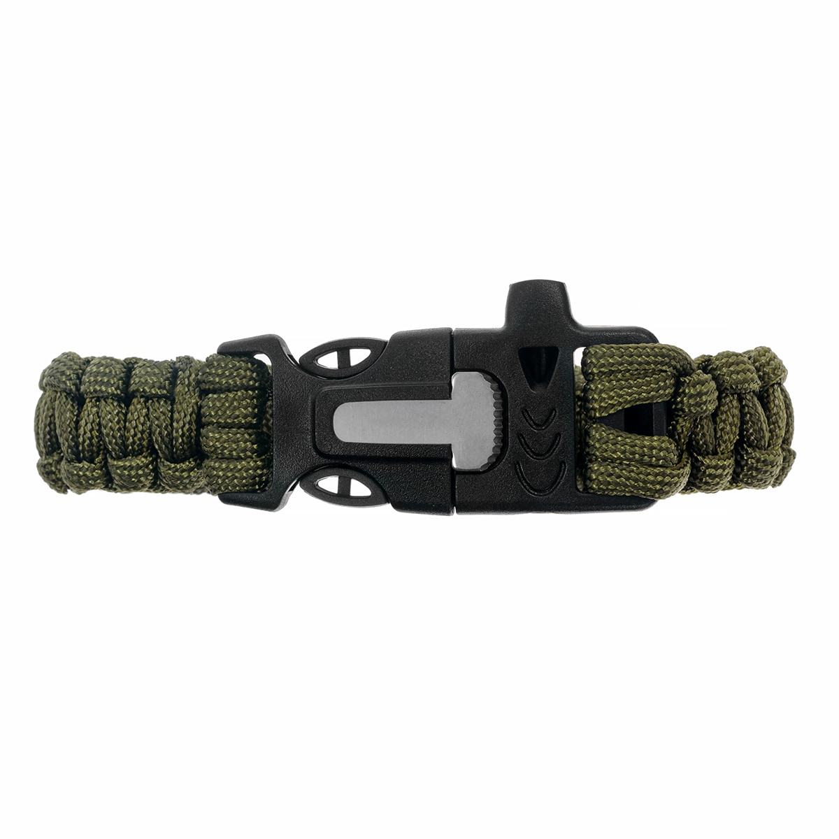 Badger Outdoor Paracord Bracelet with flint - Olive